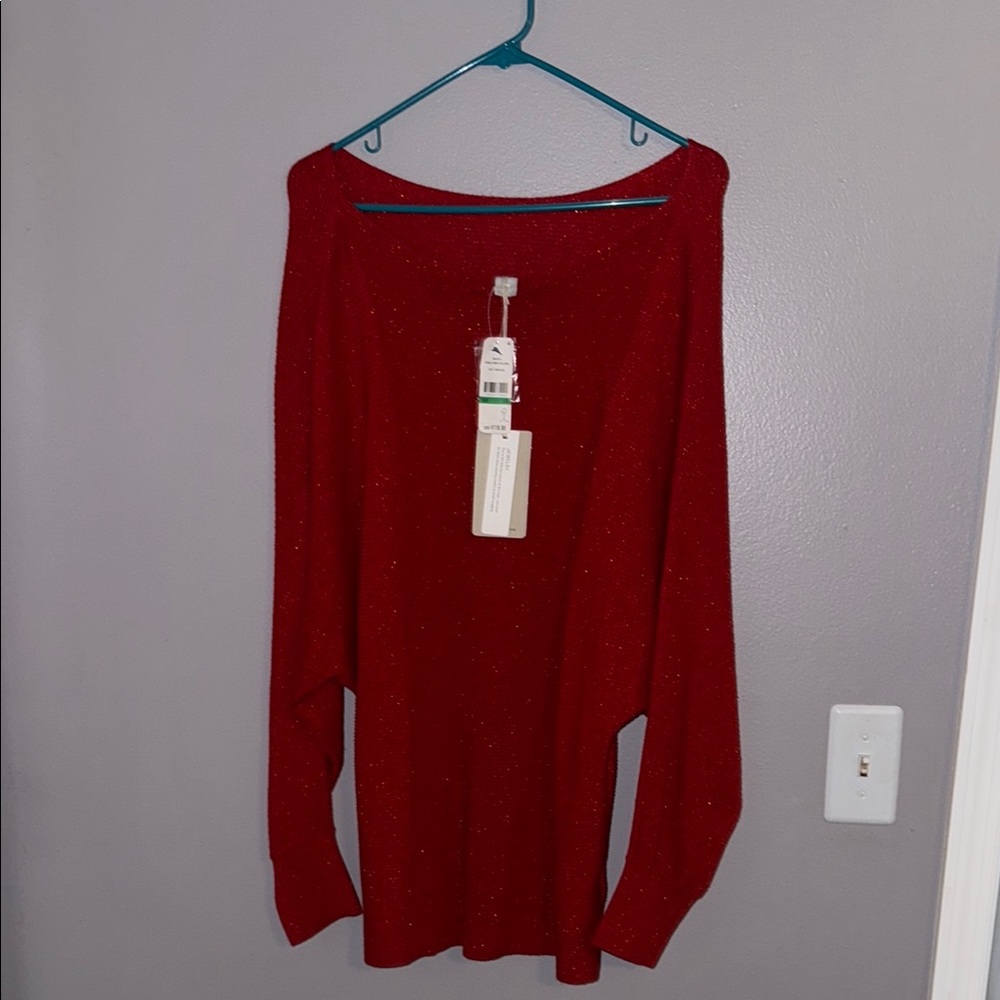 Zara Vibrant Red Knit Top